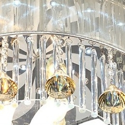 Montagem embutida Cristal Moderno Contemporâneo Vidro