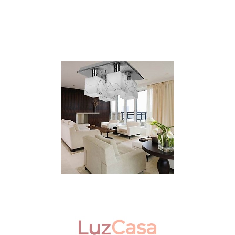 Luzes de trilho modernas contemporâneas de vidro