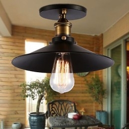 Lustre decorativo industrial retrô para garagem e decoração de casa