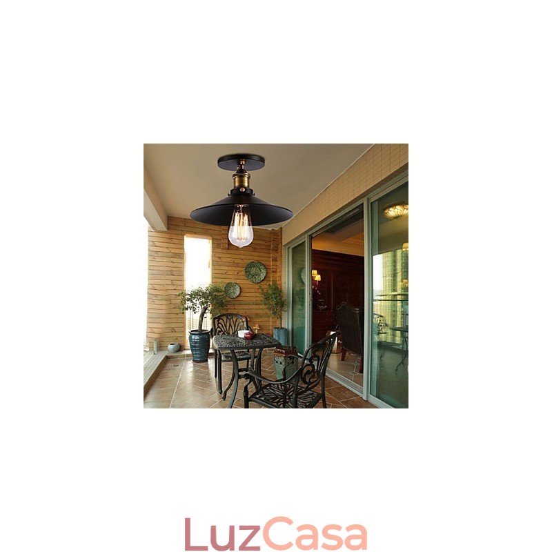Lustre decorativo industrial retrô para garagem e decoração de casa