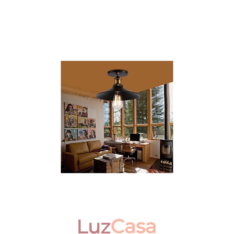 Lustre decorativo industrial retrô para garagem e decoração de casa