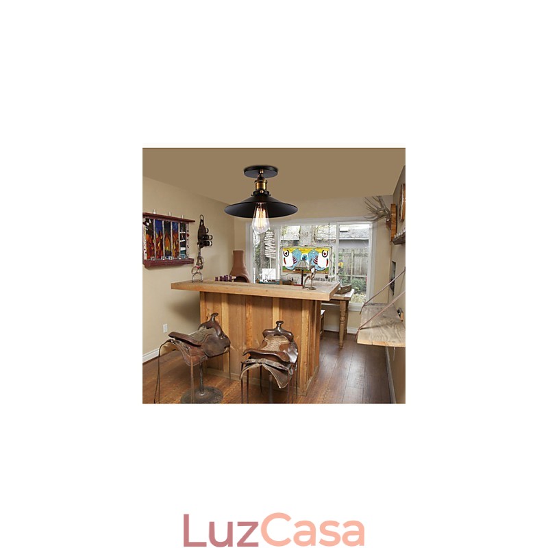 Lustre decorativo industrial retrô para garagem e decoração de casa