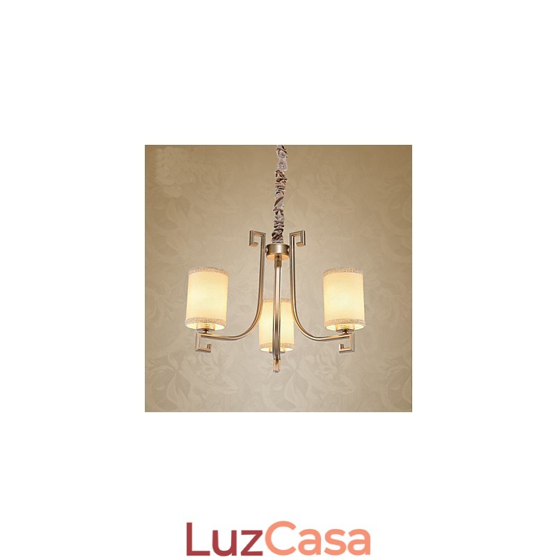 Lustre de estilo chinês Ferro Cobre Imitação Lâmpadas de Ar