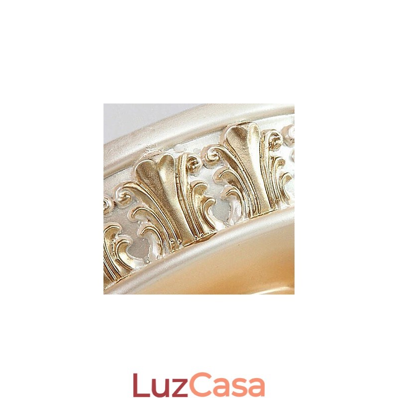 Pintura de estilo clássico tradicional em miniatura com holofotes de montagem embutida em resina