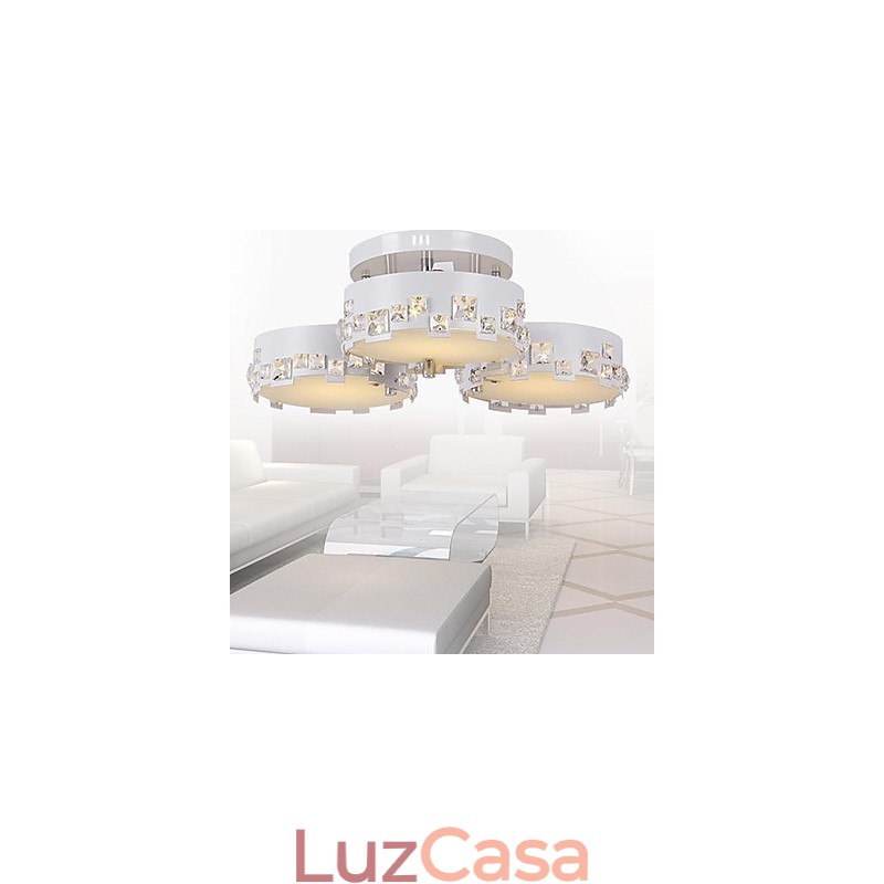 Pintura de cristal contemporânea moderna Metal Montagem embutida