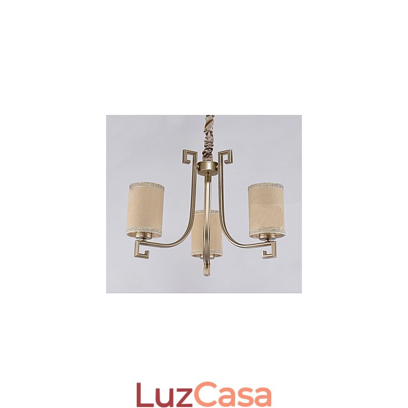 Lustre de estilo chinês Ferro Cobre Imitação Lâmpadas de Ar
