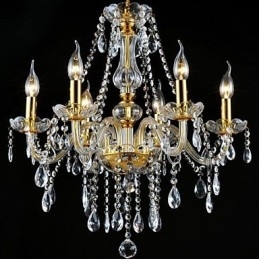Lustre de cristal galvanizado tradicional clássico moderno contemporâneo
