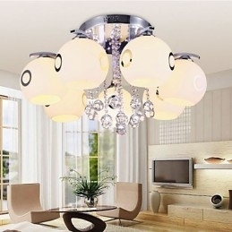 Montagem embutida Cristal Moderno Contemporâneo Vidro