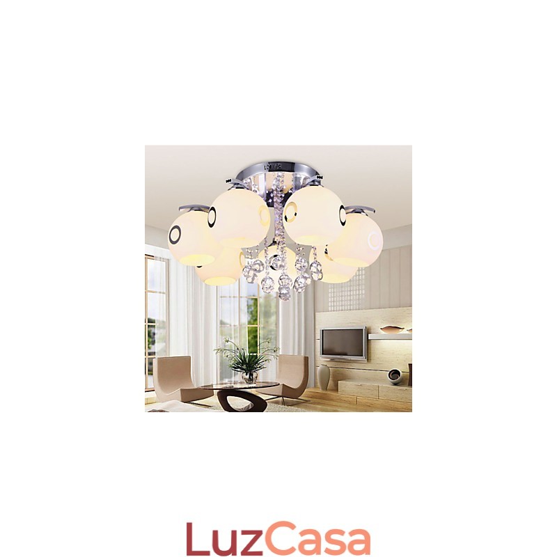 Montagem embutida Cristal Moderno Contemporâneo Vidro