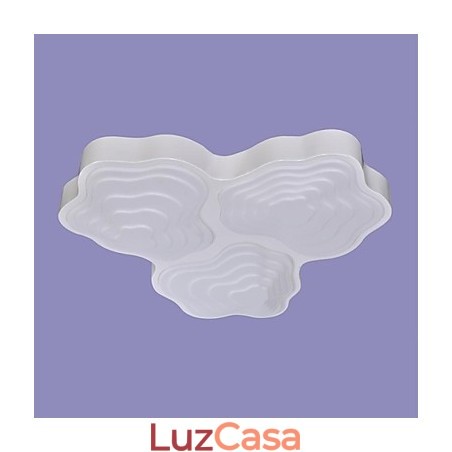 Luminárias de teto 3 luzes artísticas em aço inoxidável Luminárias de teto 3 luzes artísticas em aço inoxidável