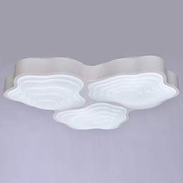 Luminárias de teto 3 luzes artísticas em aço inoxidável