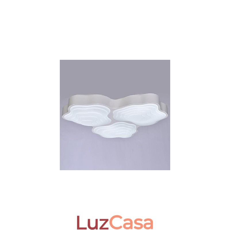 Luminárias de teto 3 luzes artísticas em aço inoxidável
