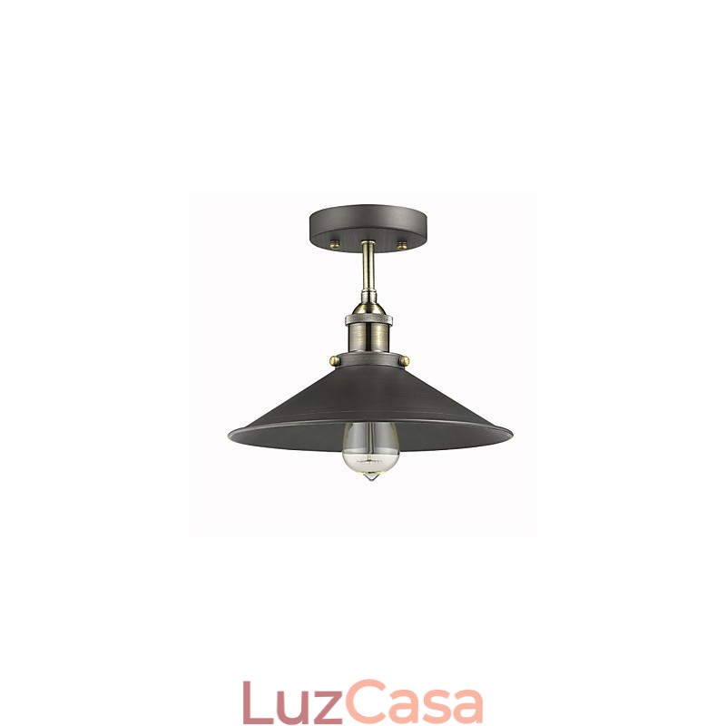 Mini luminária de teto Edison vintage 1 luz de metal embutida