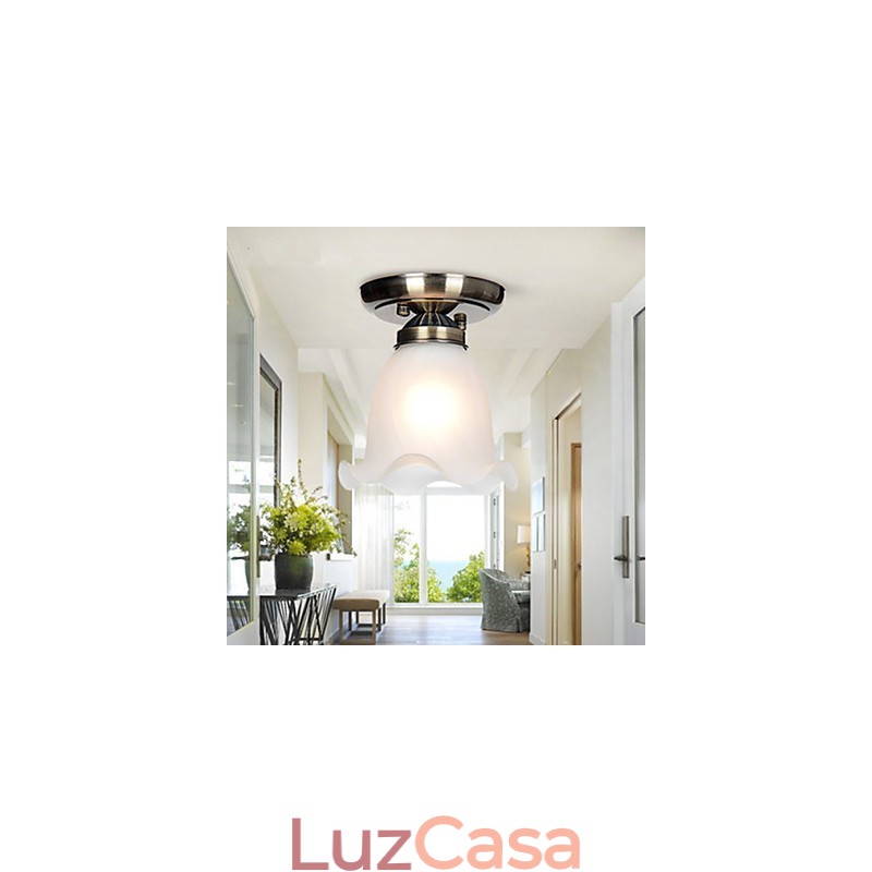 Holofotes de montagem embutida em metal galvanizado estilo clássico tradicional mini