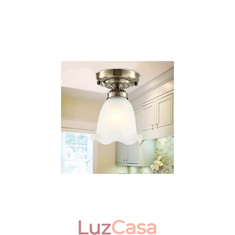 Holofotes de montagem embutida em metal galvanizado estilo clássico tradicional mini