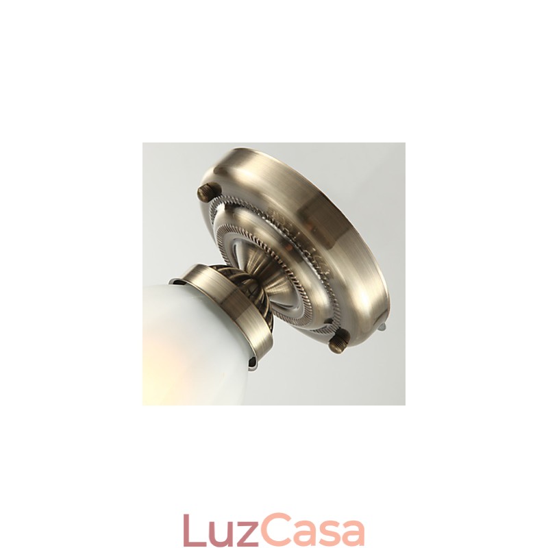 Holofotes de montagem embutida em metal galvanizado estilo clássico tradicional mini