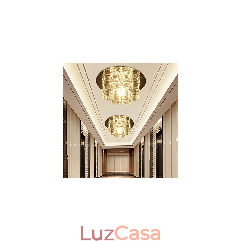Moderno Contemporâneo Cristal Flush Mount