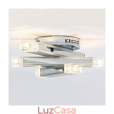 Luminária de teto moderna com 6 luzes em design chique Luminária de teto moderna com 6 luzes em design chique