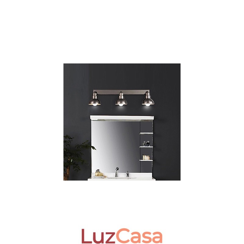Luminária de cabeça Trinal de montagem embutida, vidro branco, moldura de alumínio, moderna e moderna
