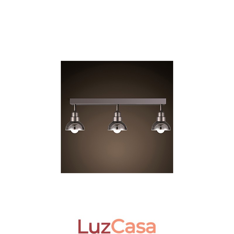 Luminária de cabeça Trinal de montagem embutida, vidro branco, moldura de alumínio, moderna e moderna