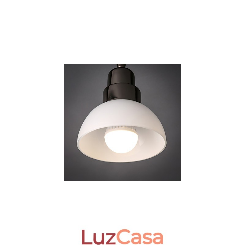 Luminária de cabeça Trinal de montagem embutida, vidro branco, moldura de alumínio, moderna e moderna