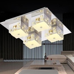 Luminária de teto 4 luzes moderna simples artística