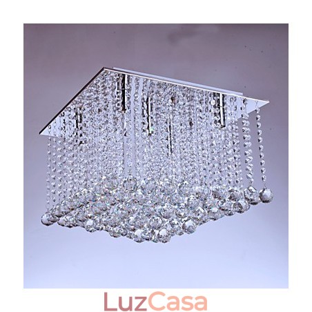 Montagem embutida Cristal Moderno Contemporâneo Metal Montagem embutida Cristal Moderno Contemporâneo Metal