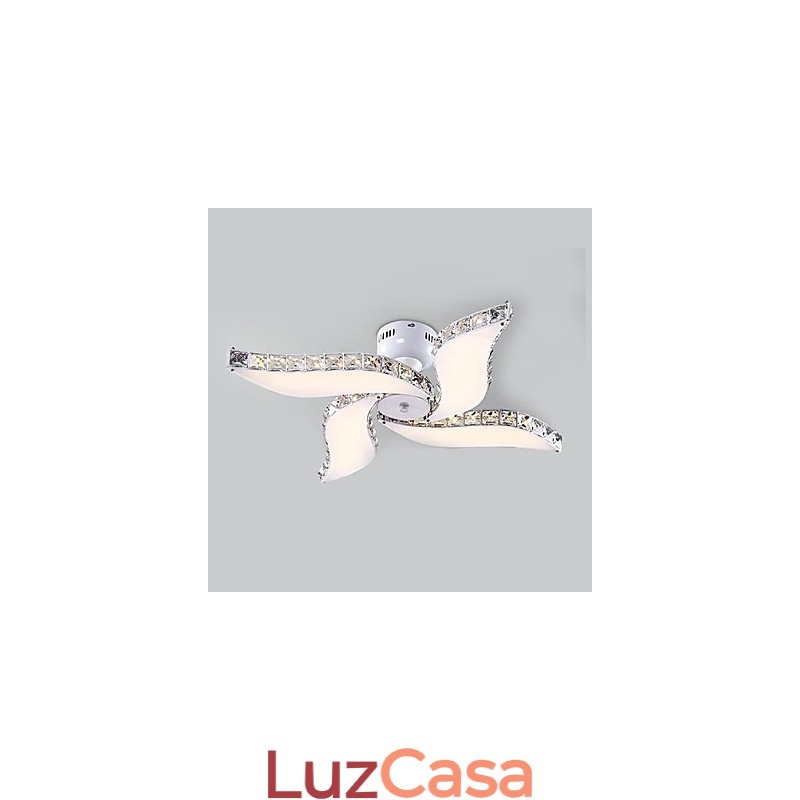 Moderno Contemporâneo Cristal Metal Montagem Embutida