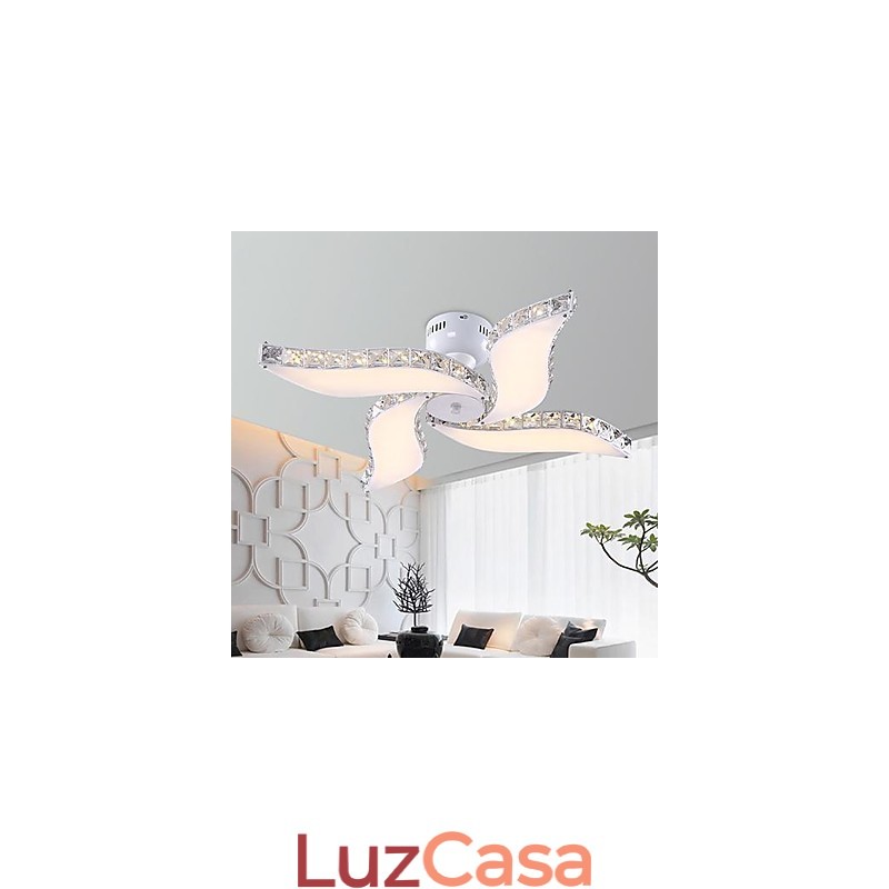 Moderno Contemporâneo Cristal Metal Montagem Embutida