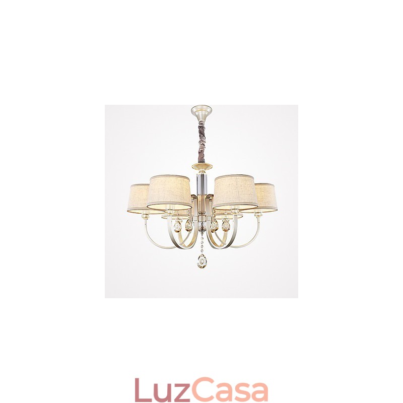 Lustre de metal com pintura em cristal country