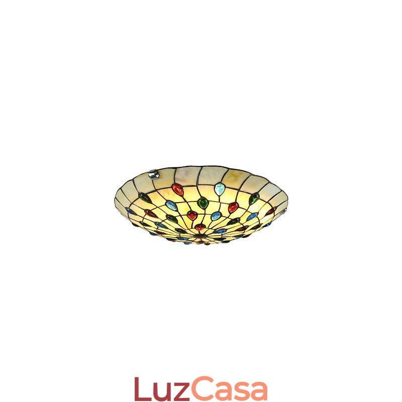 Luminária de teto estilo mediterrâneo 50 cm Iluminação de jardim