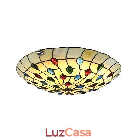 Luminária de teto estilo mediterrâneo 50 cm Iluminação de jardim Luminária de teto estilo mediterrâneo 50 cm Iluminação de jardim