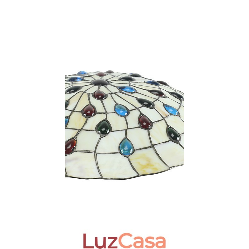 Luminária de teto estilo mediterrâneo 50 cm Iluminação de jardim