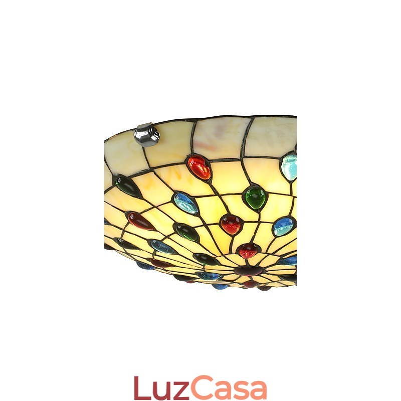 Luminária de teto estilo mediterrâneo 50 cm Iluminação de jardim