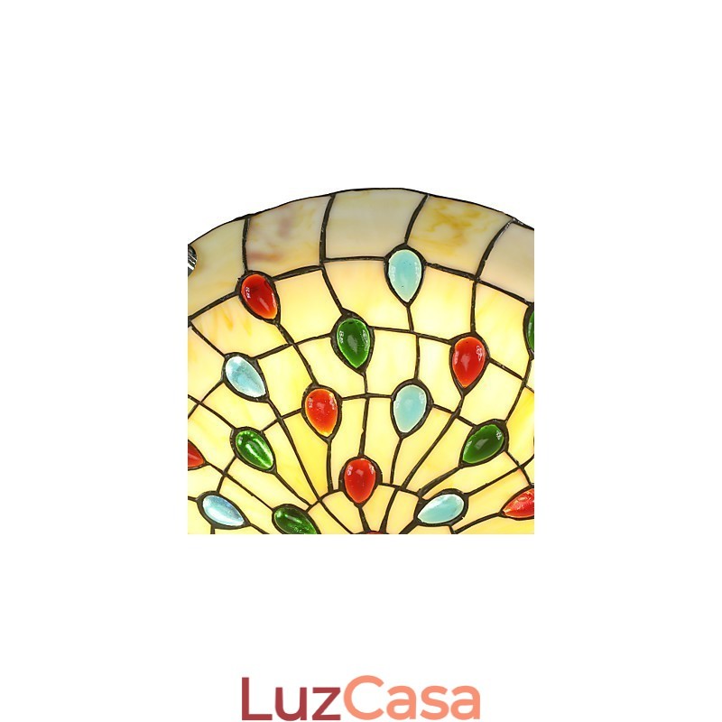 Luminária de teto estilo mediterrâneo 50 cm Iluminação de jardim