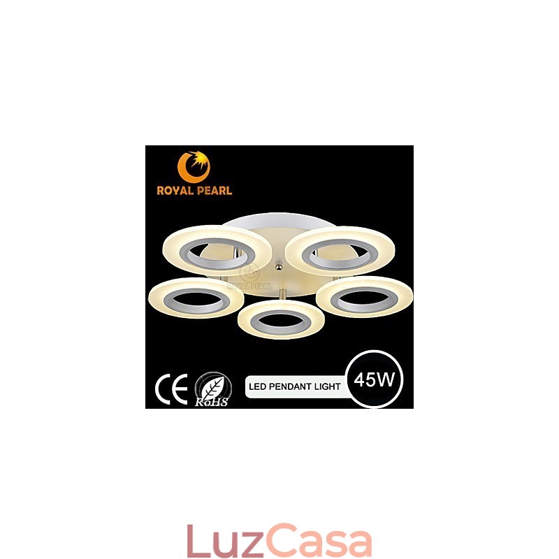 Luminária pendente moderna em acrílico circular