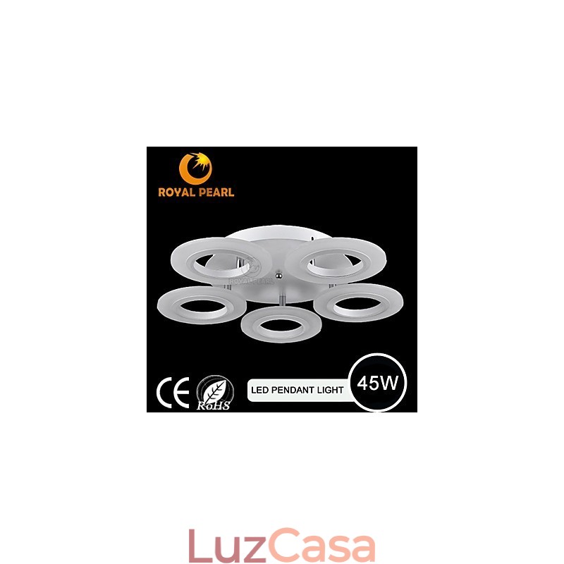 Luminária pendente moderna em acrílico circular