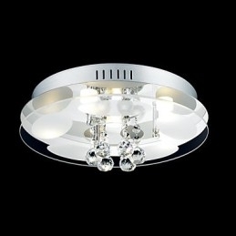 Luzes de trilho Cristal Moderno Contemporâneo Metal