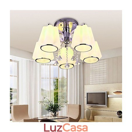 Montagem embutida Cristal Moderno Contemporâneo Vidro Montagem embutida Cristal Moderno Contemporâneo Vidro