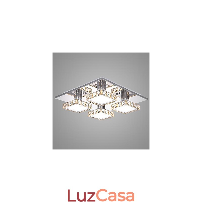 Luminária de teto 4 luzes moderna simples artística