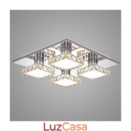Luminária de teto 4 luzes moderna simples artística