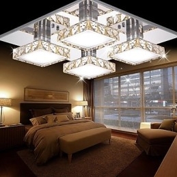 Luminária de teto 4 luzes moderna simples artística