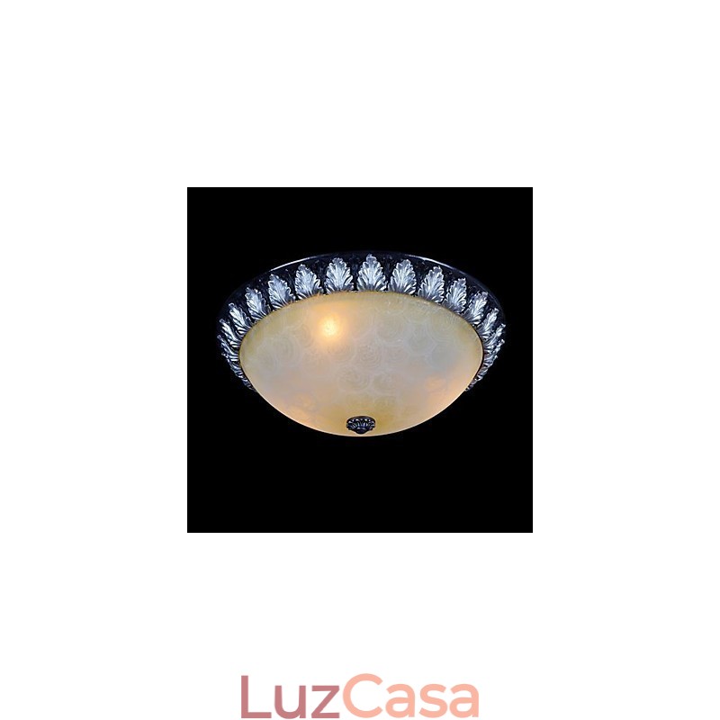 Padrão de luz de montagem embutida Resina de vidro Prata Escultura Europeia Clássico