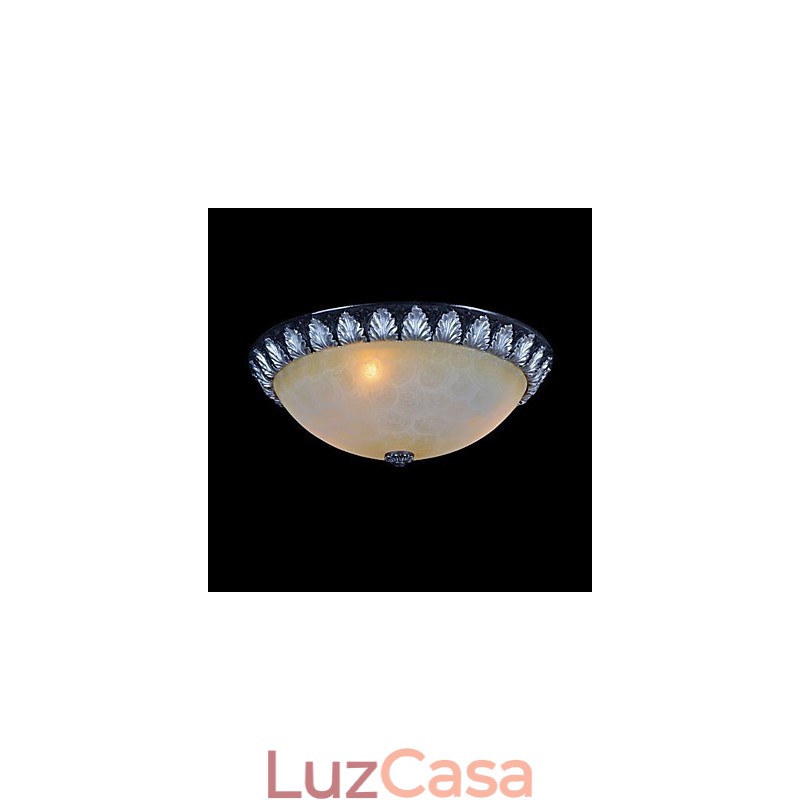 Padrão de luz de montagem embutida Resina de vidro Prata Escultura Europeia Clássico