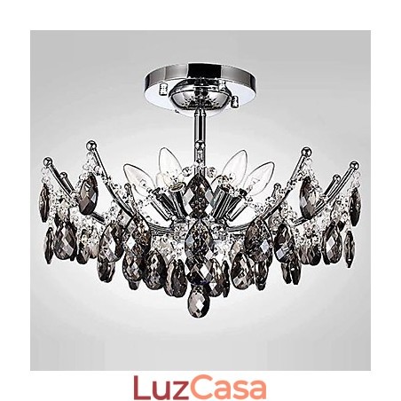 Lustre 6 Luzes Simples Moderno Artístico Lustre 6 Luzes Simples Moderno Artístico