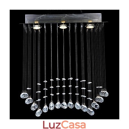 Montagem embutida tradicional clássica em metal cristal cromado Montagem embutida tradicional clássica em metal cristal cromado