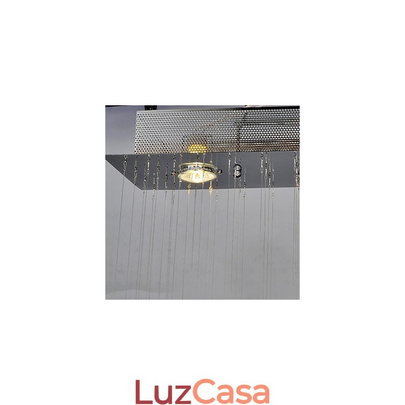 Montagem embutida tradicional clássica em metal cristal cromado