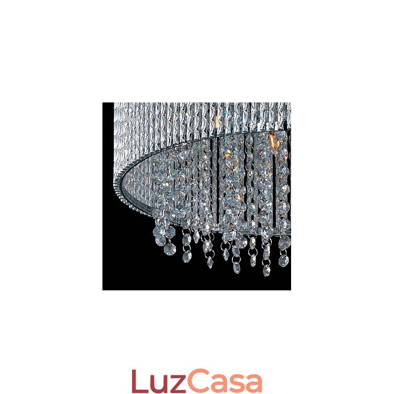 Montagem embutida de cristal com 10 luzes