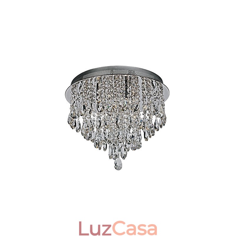 Moderno Contemporâneo Cristal Cromado Cristal Montagem Embutida