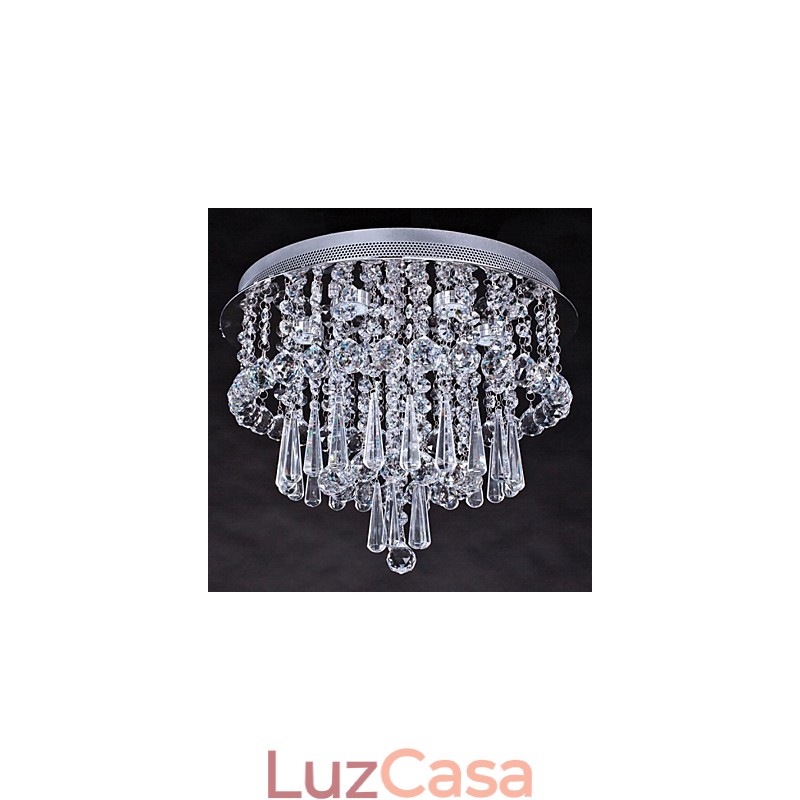 Luminária de teto 6 luzes moderna simples artística